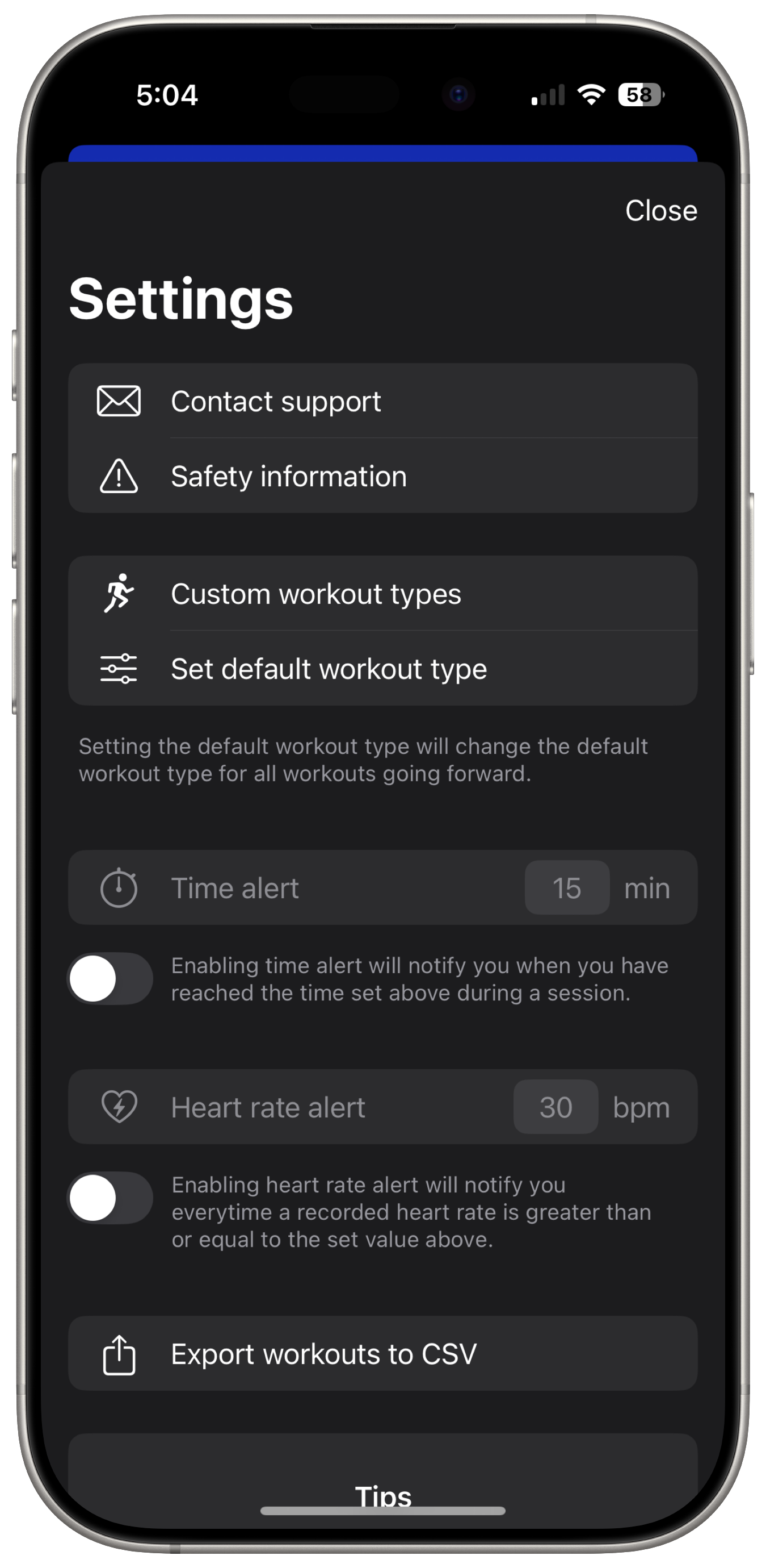 Settings and customization